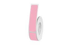 Fabricante de etiquetas térmicas portátil Compatible con etiquetas adhesivas Q30/Q30S/Q31, cinta de papel de impresión blanca de 14x30mm, Papel de impresora(1 Roll 14x50mm Pink)