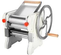 Fabricante de fideos manual, máquina de pasta comercial, prensador de fideos de acero inoxidable de espesor ajustable de 0,5-5 mm para piel de bola de masa hervida piel de espagueti Wonton