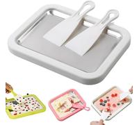 Fabricante de Helados Instantáneos, 2026 New Ice Cream Rolls Maker Machine, Maquina De Hacer Helados, Máquina Para Hacer Helados Enrollados Caseros DIY (White)