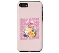 Fabricante de jabón para Hacer jabón, Distribuidor de jabón, Lazo de Coqueta, Rosa Carcasa para iPhone SE (2020) / 7/8