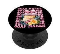 Fabricante de jabón para hacer jabón, distribuidor de jabón, lazo de coqueta, rosa PopSockets PopGrip Adhesivo