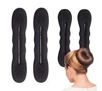 Fabricante de moños para el cabello, Modelador de moños para el cabello | Cojín de esponja para hacer moños en el pelo con forma de donut - Máquina portátil para hacer moños en forma de donut para bai