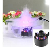 Fabricante de Niebla con Adaptador de Corriente para Conservar la Humedad, Eliminar el Polvo, Humidificador de Aire, Fuente, Generador de Niebla para Peceras, Fuentes Al Aire Libre (Enchufe UE 220V)