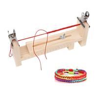 Fabricante De Pulseras, Maquina De Madera Para Hacer Pulseras, Plantillas De Pulseras, Kit Para Hacer Pulseras Paracord, Con 2 Abrazaderas Para Manualidades, Herramienta De Fabricación De Muñequeras