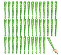 Fabricante de Ruido de 50pcs Thunder Sticks, Fabricantes de Ruido de Patrones de Estrellas para Eventos Deportivos con Campana, Accesorios de espíritu de Equipo Verde, Suministros de Fiesta para