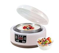 Fabricante de yogur eléctrico, fabricante de yogur para el hogar, máquina automática de yogur | Producción de queso, control de temperatura constante, frasco interior hecho de acero inoxidable para