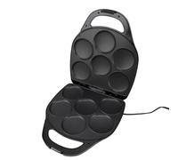 Fabricante Eléctrico de Arepa, 6 Moldes de Ranura Mini Fabricante de Sándwiches de Panqueques Inteligentes Mahine con, 1400W No Abdominales y Sartén Recubierto de Aleación (EU enchufe 220V)