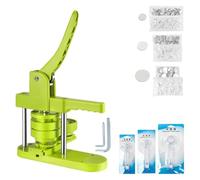 Fabricante Insignias Kit De Máquina For Hacer Botones De Insignias De 25 + 32 + 58MM Con 300 Uds. De Piezas De Botones + Cortador De Círculos + 3 Moldes, Juego De Insignias De Pin DIY, Máquina De Pren