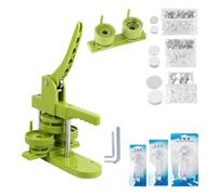 Fabricante Insignias Máquina For Hacer Botones, 25 + 32 + 58MM, Juego De Insignias DIY De Varios Tamaños, 300 Uds. De Piezas De Botones + Cortador De Círculos + Máquina For Hacer Insignias De Molde(Gr