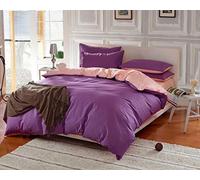 Fabricantes al por mayor de algodón de color sólido sarga cuatro juegos de algodón simple juego de 4 piezas 1.8 m colcha cubre sábanas ropa de cama