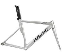 FabricBike Aero - Cuadro para Bicicleta Fixie, Fixed Gear, Single Speed, Cuadro de Aluminio y Horquilla de Carbono, 5 Colores, 3 Tallas, 2,145g (Talla M) (Space Grey & Black, M-54cm)