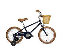 FabricBike Kids - Bicicleta con Pedales niños, Ruedines de Entrenamiento Desmontables, Frenos, Ruedas 12 y 16", 4 Colores (Classic Navy, 16": 3-7 Años (Estatura 96cm - 120cm)), Fabricbike Classic Kids