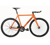 FabricBike Light - Bicicleta Fixed, Fixie, Single Speed, Cuadro y Horquilla Aluminio, Ruedas 28", 4 Colores, 3 Tallas, 9.45 kg Aprox. (Light Army Orange, L-58cm)