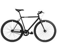 FabricBike Original - Bicicleta Fixed Gear Bike, Rueda 28 Pulgadas, Bicicleta de Piñón Fijo, Bici Single Speed, Cuadro Acero Hi-Ten, 10.45 kg (Talla M). (Fully Matte Black, S-49cm)