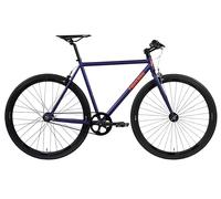 FabricBike Original - Bicicleta Fixed Gear Bike, Rueda 28 Pulgadas, Bicicleta de Piñón Fijo, Bici Single Speed, Cuadro Acero Hi-Ten, 10.45 kg (Talla M). (Blue Marine, L-58cm)