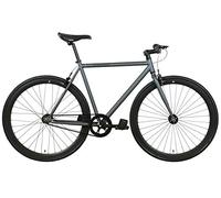 FabricBike Original - Bicicleta Fixed Gear Bike, Rueda 28 Pulgadas, Bicicleta de Piñón Fijo, Bici Single Speed, Cuadro Acero Hi-Ten, 10.45 kg (Talla M). (Graphite, M-53cm)