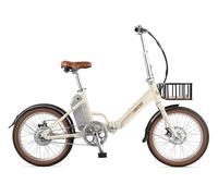 FabricBike Volt - Bicicleta Electrica Plegable, Bici Electrica Adulto 20 Pulgadas, Ebike, Motor de 250W, 36V 10Ah Batería Extraíble, Velocidad 25KM/H (Light Sand Plus)