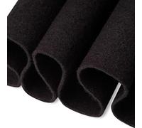 FabricLA Acrílico Tela de fieltro para manualidades - Fieltro suave de 182 cm de ancho y 1,6 mm de grosor - Negro, 2 metro