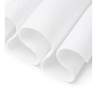 FabricLA Acrílico Tela de fieltro para manualidades - Fieltro suave de 182 cm de ancho y 1,6 mm de grosor - Blanco, 1 metro