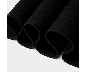 FabricLA Acrílico Tela de Fieltro para Manualidades - Fieltro Suave de 182 cm de Ancho y 1,6 mm de Grosor - Negro, 1 Metro