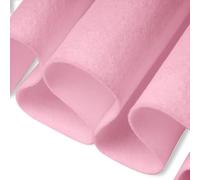 FabricLA - Tela de fieltro acrílico, material suave y no rígido, 183 cm de ancho, 1,6 mm de grosor, para manualidades, costura, acolchado y proyectos de bricolaje, 1 yarda precortada (rosa bebé)
