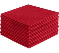 FabricLA Tela de fieltro acrílico precortada, 15,24 x 15,24 cm, para manualidades, hobby, disfraces, decoración, color rojo - 36 piezas
