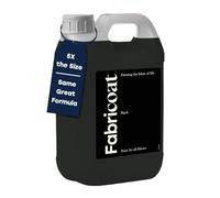 Fabricoat pintura para tejidos - Restaura o cambia el color de cualquier tela - Pinta directamente sobre la tela - Transforma cualquier cosa: sofás, pantallas, interiores de coche (2.5 L, Negro)