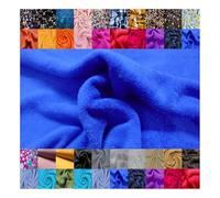 Fabrics-City azul royal tela de felpa suave para bienestar, antipilling, ropa hogar, prendas cómodas, niños, adultos, tapicería, mantas, casual, uso diario, duradera, 3342