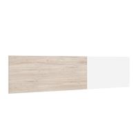 FABRIKIT Cabecero New Couple Cabezal Cama Matrimonio 150 cm Dormitorio Color Blanco y Sahara 209x53cm