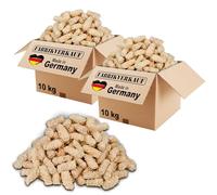 FABRIKVERKAUF (20 kg / 1600 Piezas) Encendedor ecológico para chimeneas y barbacoas - Madera Natural y Cera Vegetal - Lana de leña, Pastillas de Encendido - Ideal para Chimenea, Estufa, Fuego, Fogatas