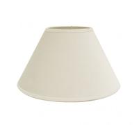 FABRILAMP 157324015 | Pantalla Clara E27 Beis 40x20x26cm Cónica Cerrada de Tela o Papel, Vintage para Iluminación de Interiores