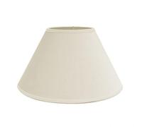 FABRILAMP 157324015 | Pantalla Clara E27 Beis 40x20x26cm Cónica Cerrada de Tela o Papel, Vintage para Iluminación de Interiores