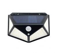 Fabrilamp 166661009 - aplique solar 6000k kira negro 450lm ip65 9,5x13