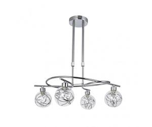 Fabrilamp akunadecor lampara modelo varanasi cromo 4 luces