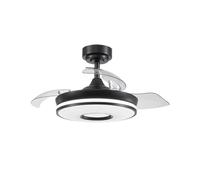 Abrila Dani Negro - Ventilador De Techo Aspas Retráctiles 48 W F