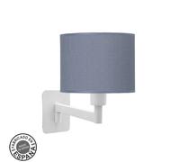 Fabrilamp aplique abatible moda 1xe14 blanco/azul 26x17x28 cm