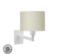 Fabrilamp aplique abatible moda 1xe14 blanco/cañizo blanco 26x17x28 c