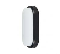 Fabrilamp aplique de exterior de 12w modelo yucatan oval ip65 negro