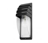 Aplique de exterior metal color negro serie elnath 12cm