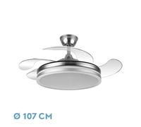 Fabrilamp bayomo ventilador de techo led, modelo bayomo para interior,