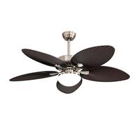 Fabrilamp Borasco Ventilador de Techo con Motor DC y Luz LED 35W Color Níquel