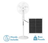 Fabrilamp clima ventilador de pie solar para interior, motor dc, 5 asp