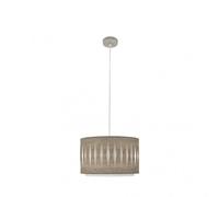 Fabrilamp colgante 1 luz e27 modelo alexandra niquel/madera gris