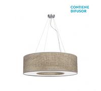 Fabrilamp colgante acabado en color madera gris mediano modelo haiti 4