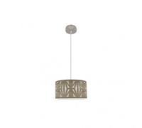 Fabrilamp colgante con pantalla gris modelo katerina 1luz xe27