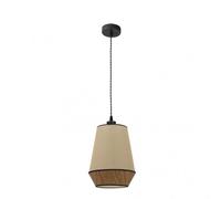 Fabrilamp colgante de 1 luz modelo campana marron