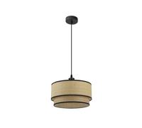 Fabrilamp colgante en color natural modelo roque regulable