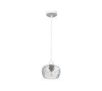 Fabrilamp colgante estela 1xe27 blanco regx13x13 cm culipa cristal t