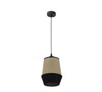 Fabrilamp colgante modelo campana negro con pantalla