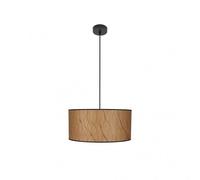 Fabrilamp colgante modelo papiro 1luz pergamino/negro regulable